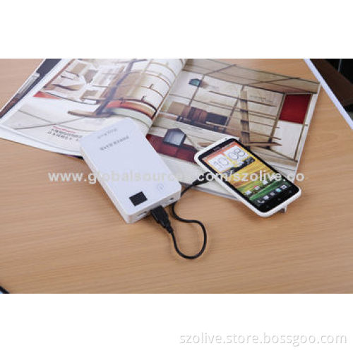 18650 Battery of Power Bank with 11,000mAh Capacity, Available in Black and White Colors